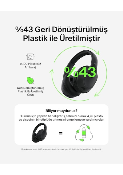 Soundform Surround Bluetooth Kulak Üstü Kulaklık, Gürültü Engelleme, Kablosuz, 60 Saat Çalma Süresi, Yumuşak Kulak Yastıkları, İphone, Galaxy, İpad, Seyahat, Ev, Ofis İçin, Siyah Soundform Surround Bluetooth Kulak Üstü Kulaklık, Gürültü Engelleme, Kablosuz, 60 Saat Çalma Süresi, Yumuşak Kulak Yastıkları, İphone, Galaxy, İpad, Seyahat, Ev, Ofis İçin, Siyah