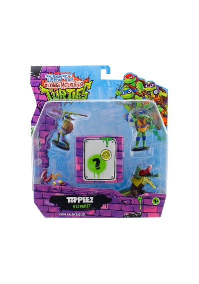 Tmnt Figürlü Kalem Başlığı 5'li Paket Model 2 Nt2040