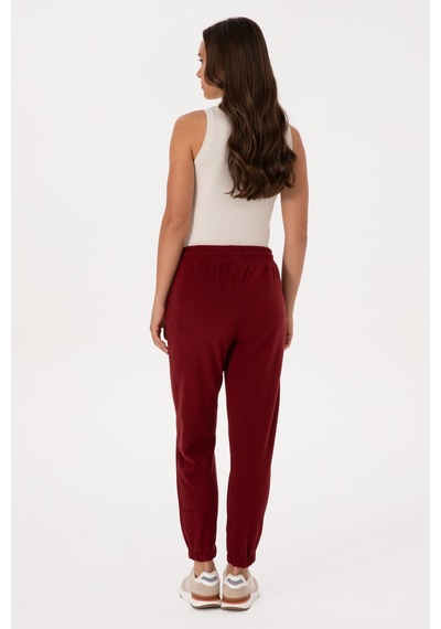 U.S. Polo Assn. Kadın Bordo Polar Jogger Eşofman Altı 50318758-VR014