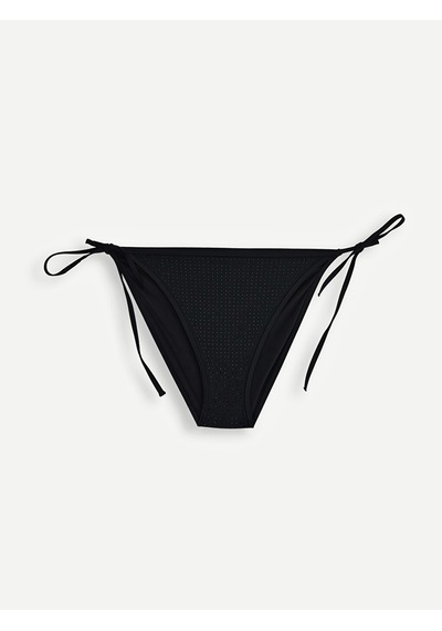 Lcw Dream Siyah Taş Detaylı Bağlamalı Kadın Bikini Altı