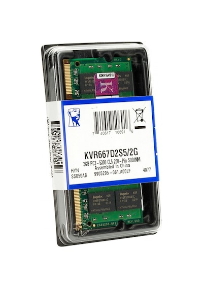 Kingston KVR667D2S5/2G 2GB 667 MHz DDR2 SODIMM Notebook Bellek