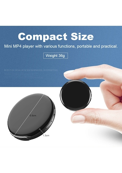 Ruizu M1 Mini Hoparlörlü Bluetooth Mp3 Çalar 16gb