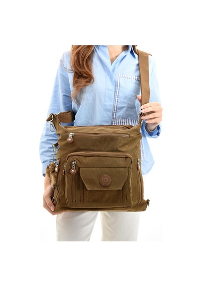 Ultra Hafif Hem Sırt Hem Omuz Kadın Çantası Taba Model: 571-5b - Taba