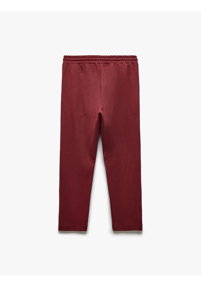 Koton Cep Detaylı Pamuk Karışımlı Biyeli Beli Bağcıklı Eşofman Altı Bordo 5sam40043mk Bordo Koton Cep Detaylı Pamuk Karışımlı Biyeli Beli Bağcıklı Eşofman Altı Bordo 5sam40043mk Bordo