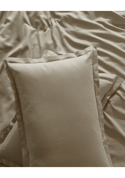 Madame Coco Crep King Size %100 Pamuk Düz Nevresim Takımı - Bej 8684427192092 Ekru