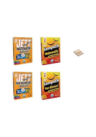 Lgs 8. Sınıf Matematik Ve Fen Bilimleri Jett Fasiküller Ve Soru Bankası 4lü Set