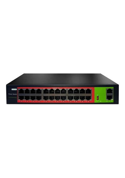 Uranium Poe 2420 260W 24 Port 10/100 2X Gigabit Rj45 Poe Switch Uranium Poe 2420 260W 24 Port 10/100 2X Gigabit Rj45 Poe Switch