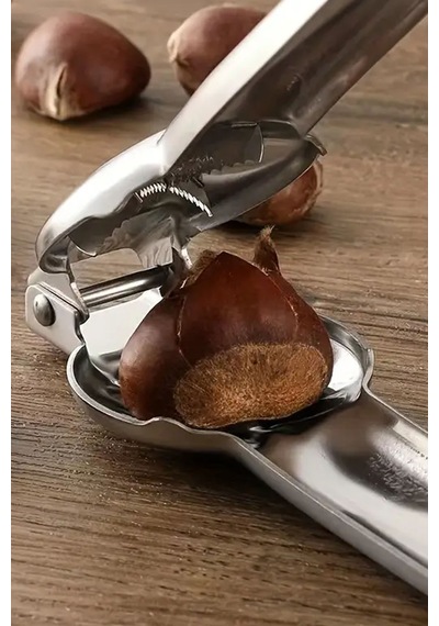 Paslanmaz Portatif Kestane Çizici Pense Kolay Kestane Çizme Aleti Çelik Kestane Çizme Aleti Gri