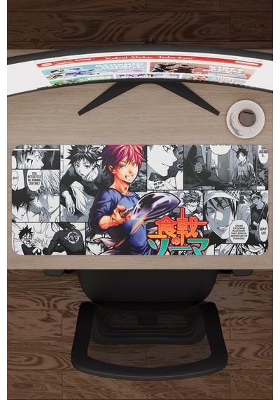 Food Wars Anime V2 - 70x30 Xl Gaming Kauçuk Kaymaz Taban Mouse Pad Fare Altlığı