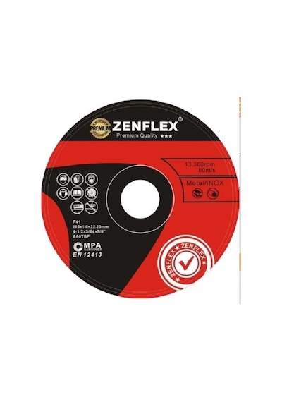 Zenflex 115x1 Metal/inox Kesme Taşı 10 Adet