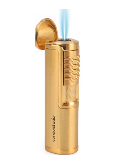 Conquistador Tek Torch Pürmüz Gold Metal Puro Çakmağı Cnq-030
