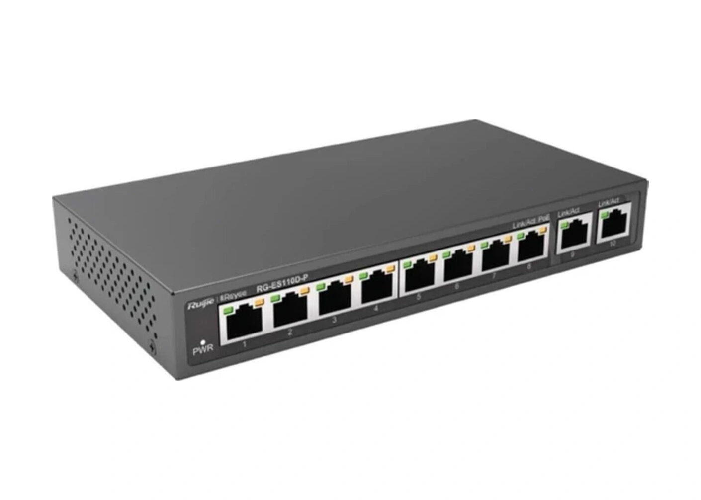 Ruıjıe Reyee 10 Port Rges110dp 10/100 Fast Ethernet 2 Gigabit Uplink+8port Poe Tak Çalıştır Switch -115931