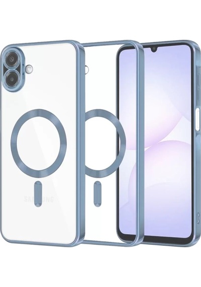 Newface Samsung Galaxy A07 4g Kross Magneticsafe Kapak - Sierra Blue Siyah