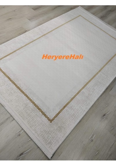 Foneks Halı Lavin %100 Akrilik Makina Halısı 4305agold 150x233 Cm
