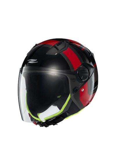 Zeus Kask Zs-213 Ax5 Black Red Grey Siyah