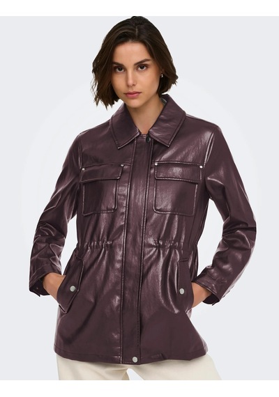 Only 15373806 Kadin Mont - Kahverengi