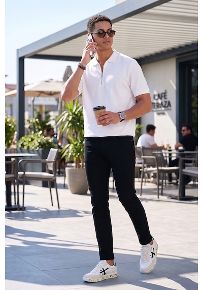 Buratti Erkek Polo Yaka T Shirt 5902434 Ekru Ekru
