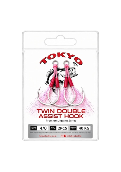 Tokyo Tackle Twin Double Assist Hook 2'li Asist Kanca No:4/0