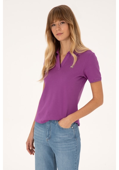 U.s. Polo Assn. Kadın Menekşe Tişört 50320032-vr037 Menekse
