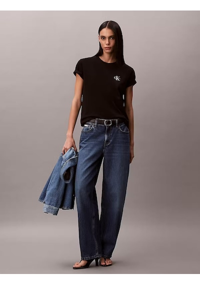 Calvin Klein Kadın Baskılı T-shirt-lv047ab801ub1 SIYAH