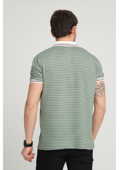 Alexander Gardi Alexandergardı Çizgili Polo Yaka T-shirt E23-0046 001