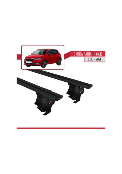 Skoda Fabia Iıı Nj 2015-2021 Arası İle Uyumlu Ace-4 Ara Atkı Tavan Barı Siyah
