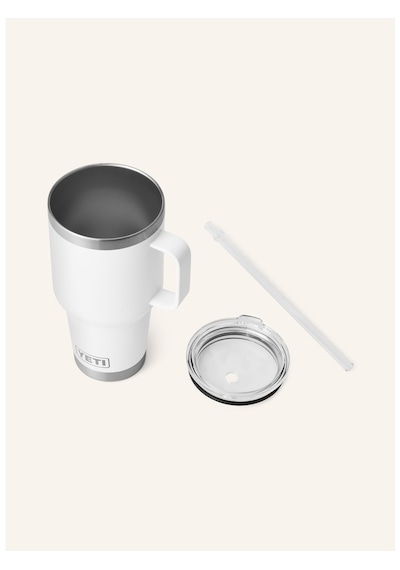Yeti Termal Kupa 1l , Çift Cidarlı, Paslanmaz Çelik, Pipetli Ve Saplı Beyaz
