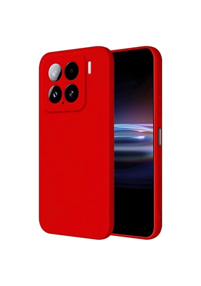 Xiaomi Mi 15 Uyumlu Kılıf Nano İçi Kadife Silikon - Kırmızı