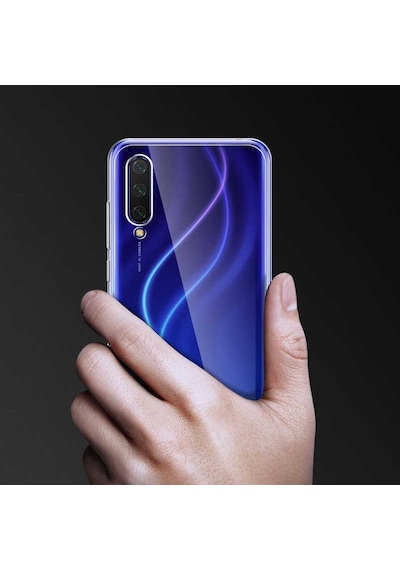 Noktaks - Xiaomi Mi 9 Lite Uyumlu - Kılıf Şeffaf Soft Slim Fitt Süper Silikon Kapak - Şeffaf