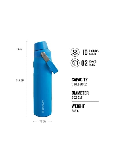 Stanley The Aerolight Iceflow Soğuk Su Termosu 0,60 Lt Mavi