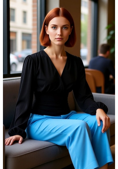 Ersefa Stil Kadın Animal Baskı Yeşili Büzgü Drape Detaylı Kollu Esnek Bl siyah