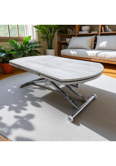 Oval Yan Baştan Açılır Akıllı Masa Üst Tabla Mdf Yüksekliği Ayarlanabilir Pratik Krom Kaplama Lizbon Oval Yan Baştan Açılır Akıllı Masa Üst Tabla Mdf Yüksekliği Ayarlanabilir Pratik Krom Kaplama Lizbon