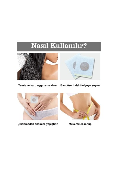 Slim Patch Göbek Bandı 30 Adet Bandı Iştah Kesici