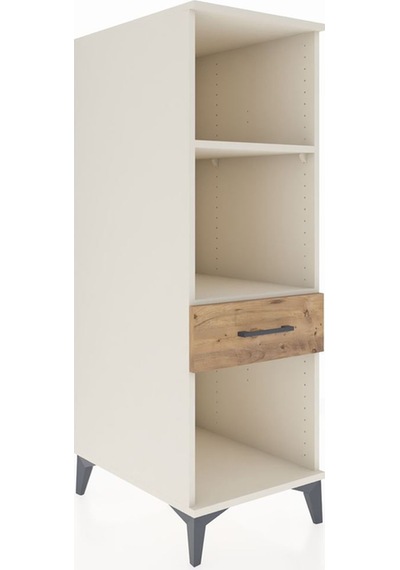 Kronos Dolap 2 Raflı Tek Çekmeceli 44x59x134 Aytaşı-çam Aytaşı