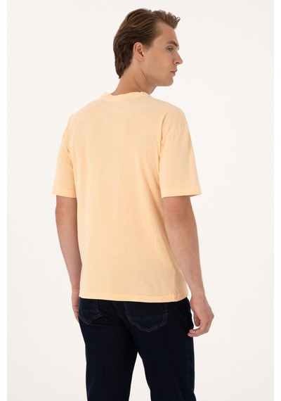 U.S. Polo Assn. Erkek Comfort Fit Turuncu Bisiklet Yaka Tişört 50300239-VR202