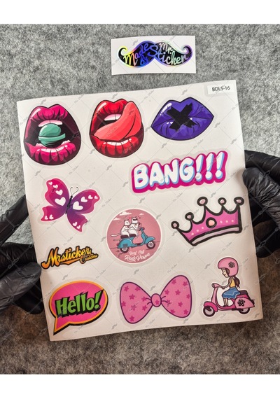 Bdls16 Küçük Boy 10lu Sticker Seti
