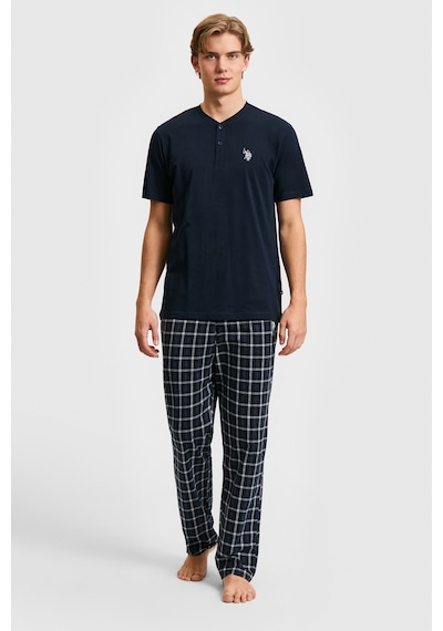 U.S. Polo Assn. U.s. Polo Assn. Erkek Lacivert Pijama Takım 50326147-vr033