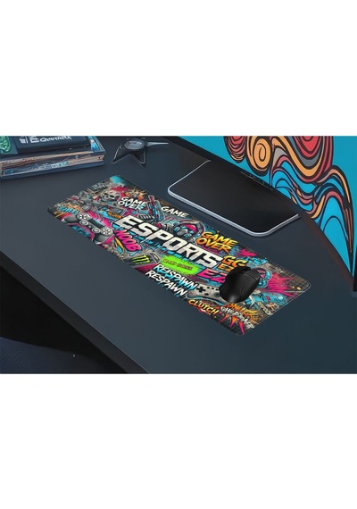 Gaming Oyuncu Xl Mouse Pad Kaydırmaz Dikişli 80 30 Cm Mousepad 25