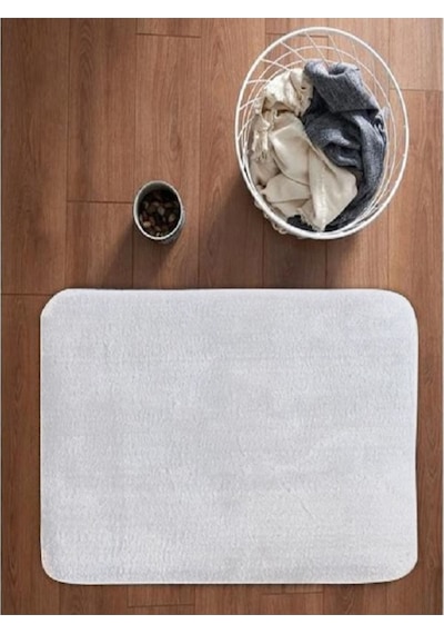 Puffy Banyo Paspas 40 X 60 Beyaz Beyaz