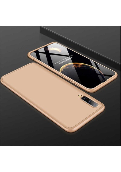Galaxy A50 Kılıf Zore Ays Kapak Gold