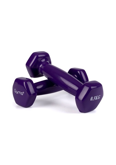 Gymo Hex Shape Vinil Dambıl 2x500g Mor