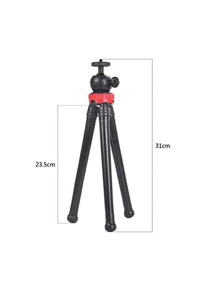 Tr 20 Cm 8 İnç Led Halka Işık Ahtapot Tripod Telefon Tutucu M-20 Genel