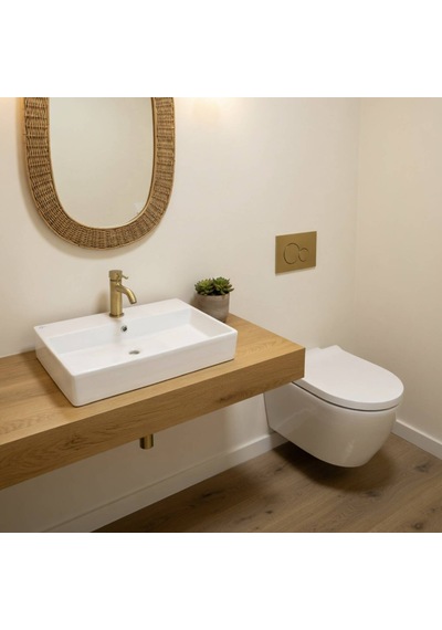 Ideal Standard - Tezgah Üstü Lavabo Batarya Delikli 70x42 Cm Beyaz - Z250801-