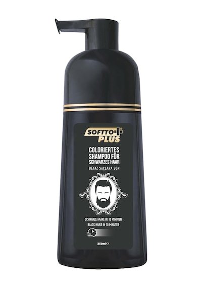 Softto Plus Black Haır Shampoo Siyahlaştırıcı Şampuan 350ml Beyaz