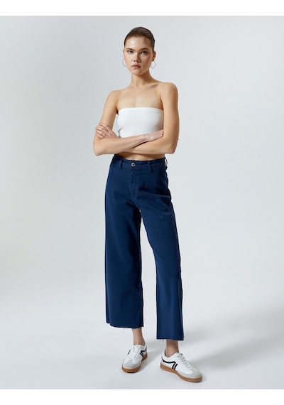 Koton Geniş Kısa Paça Kot Pantolon Yüksek Bel - Sandra Jeans Lacivert 4sal40007mw 4SAL40007MW701 Lacivert Koton Geniş Kısa Paça Kot Pantolon Yüksek Bel - Sandra Jeans Lacivert 4sal40007mw 4SAL40007MW701 Lacivert