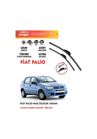 Fiat Palio ön cam silecek seti 2007 model Araca Özel Aparat
