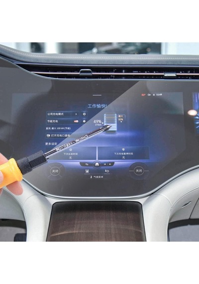 Tr Mercedes Eqs 450 İle Uyumlu Ekran Koruyucu Şeffaf Nano Tam Kaplama