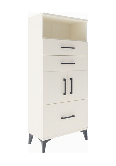 Arges Dolap 2 Raflı 3 Çekmeceli 2 Kapaklı 60x30x134 Aytaşı-ay... Aytaşı