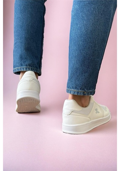 Erkek Günlük Sneaker Rahat Spor Ayakkabı Beyaz-Beyaz