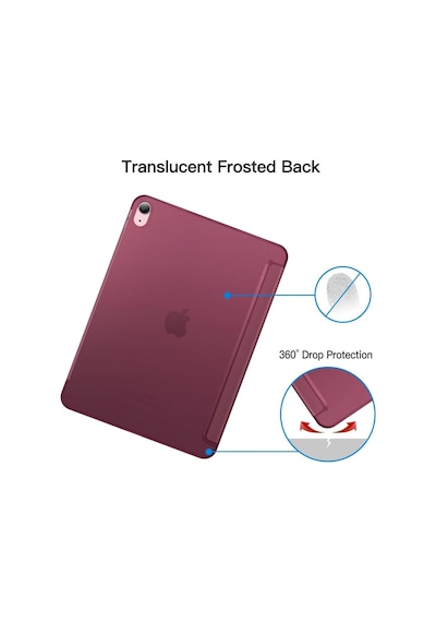 Apple Uyumlu iPad Air 4/5. Nesil 10.9" Kılıf Pu Deri Smart Standlı Case 10.nesil Değildir Kılıf